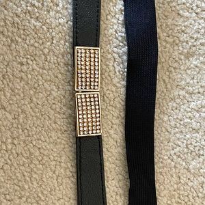 Black belt with crystal close